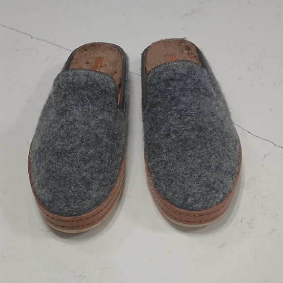 Gray Wool Slip-On Women's Shoes By Vince, Sz9 , Pre-owned - Picture 1 of 7
